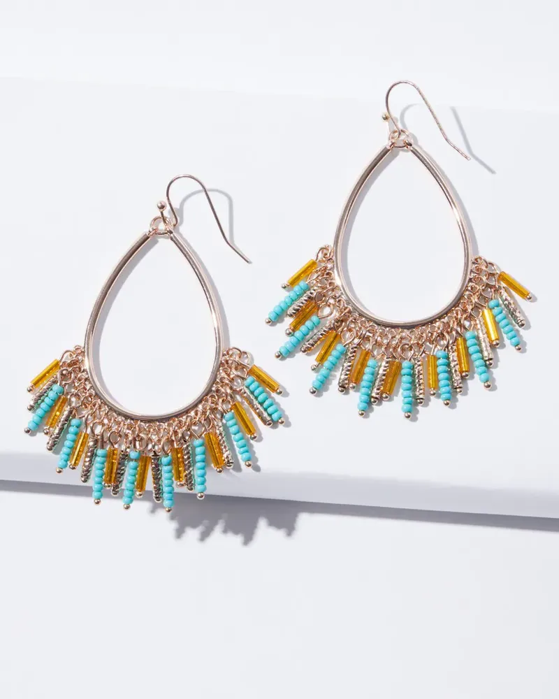 Hammered Fringe Earring  Handmade Jewelry By Camellia Design