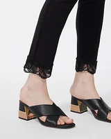 Brigitte Lace Trim Ankle Pants