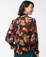 Chiffon Paisley Shirt