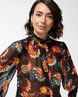 Chiffon Paisley Shirt