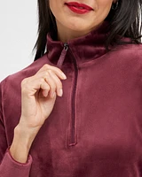 Zenergy Velour Half Zip Pullover