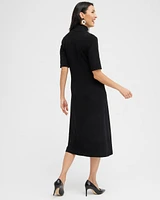 Travelers Mock Neck Midi Dress