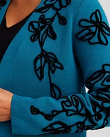 Chenille Soutache Cardigan