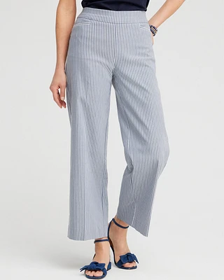 Brigitte Stripe Wide Leg Crops