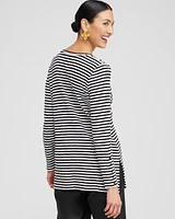 Stripe Button Detail Tunic