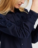 Floral Applique Blouse