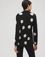 Polka Dot Cardigan Blazer