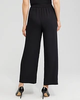 Petite Black Wide Leg Soft Pants