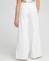 Petite High Rise Palazzo Jeans