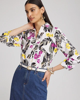 No Iron\u2122 Stretch Floral Shirt