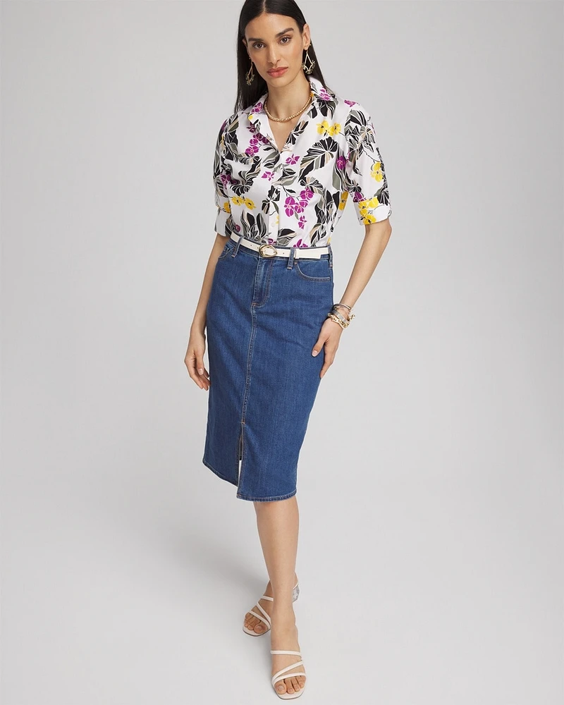 No Iron\u2122 Stretch Floral Shirt