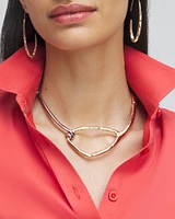 Mixed Metal Collar Necklace