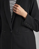 Petite Zip Pocket Stretch Blazer