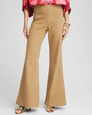 Pull-On Flare Trouser Jeans