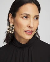 No Droop\u2122 Leopard Drop Earrings