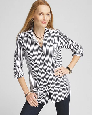 No Iron\u2122 Shimmer Stripes Shirt