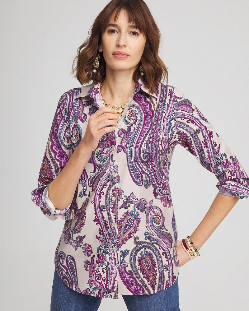 No Iron\u2122 Paisley Shirt