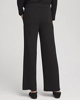 Petite Zenergy\u00AE Scuba Ribbed Wide Leg Pants