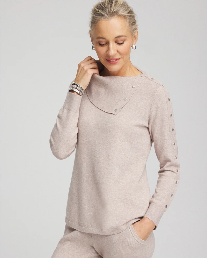 Zenergy\u00AE Luxe Cashmere Blend Mock Neck Sweater