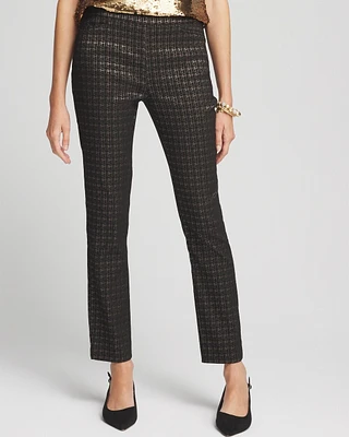 Brigitte Metallic Tiles Ankle Pants