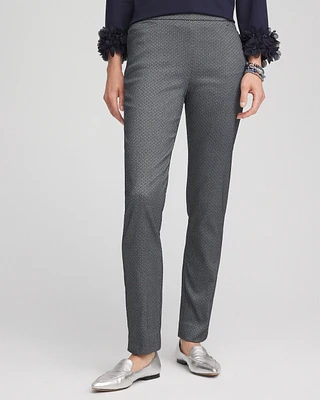 Brigitte Diamond Print Slim Ankle Pants