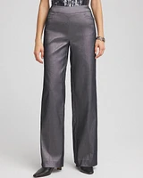 Petite Silver Brigitte Wide Leg Pants