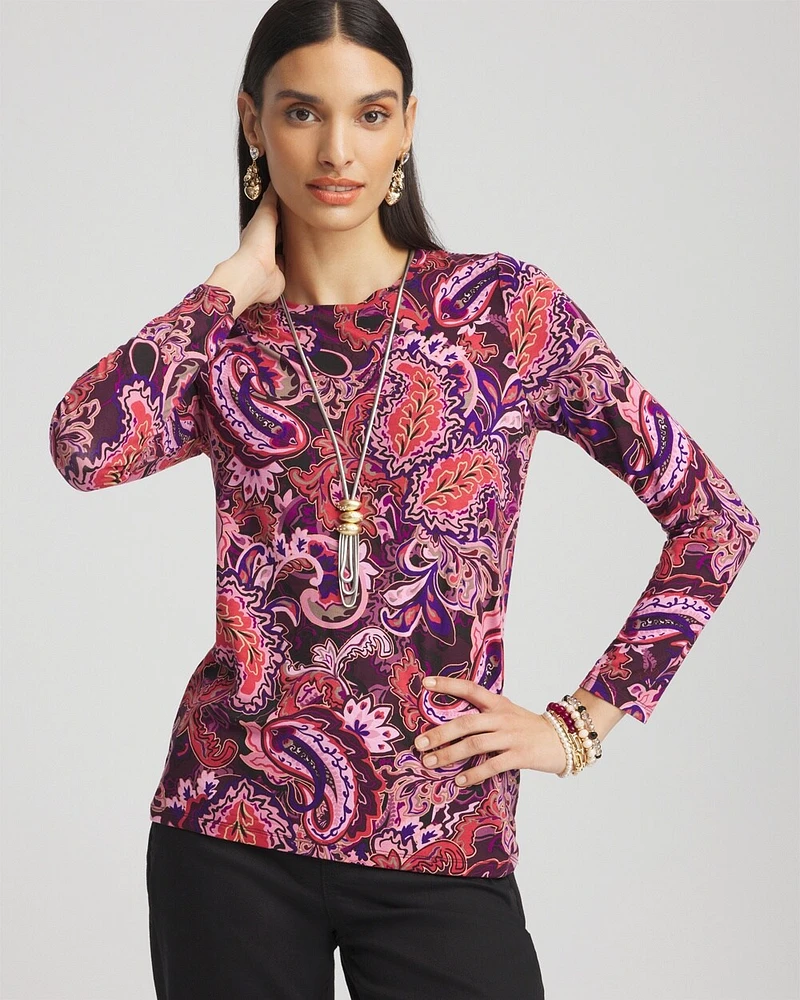 Touch of Cool\u2122 Paisley Layering Tee