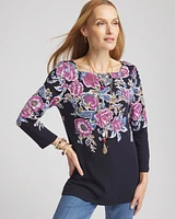 Floral Square Neck Tunic