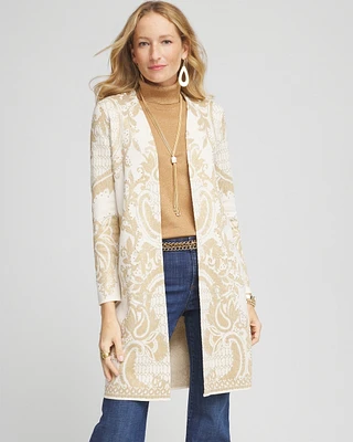 Embellished Jacquard Cardigan