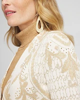 Embellished Jacquard Cardigan