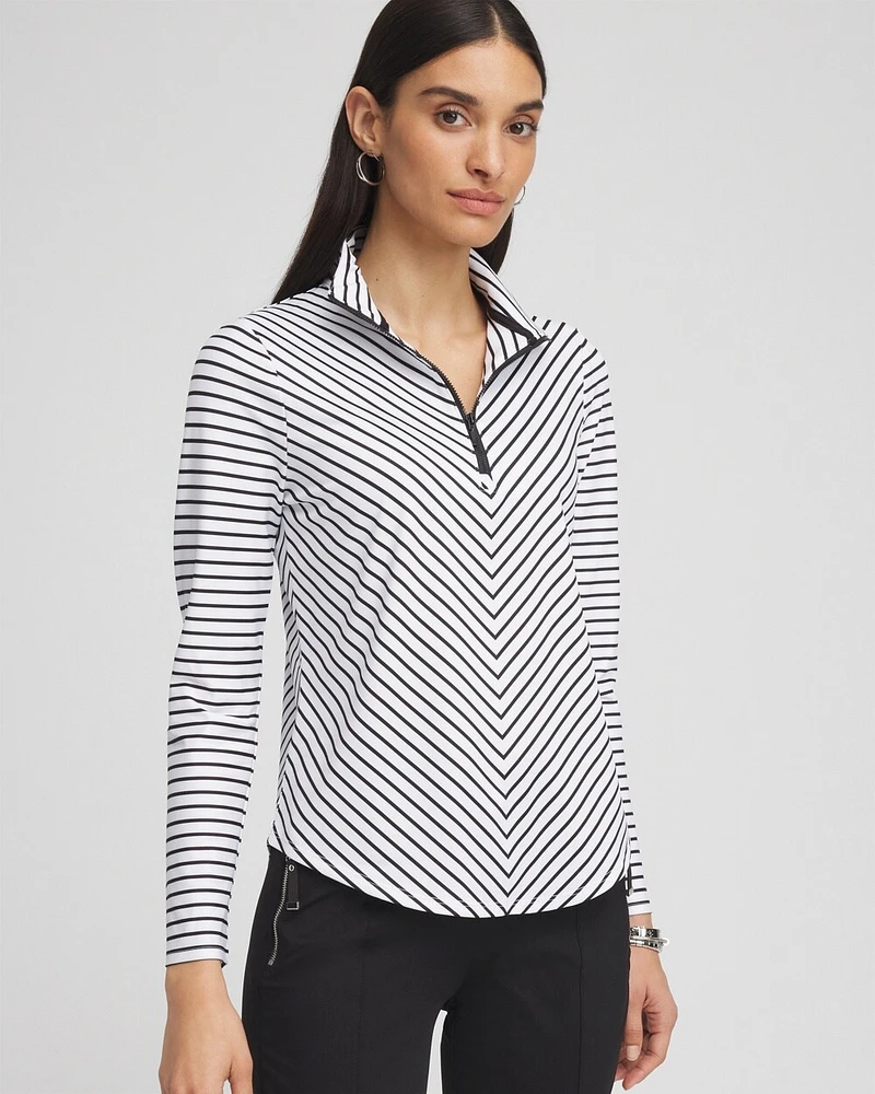 Zenergy\u00AE UPF Stripe Long Sleeve Top