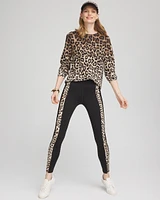 Zenergy\u00AE Scuba Leopard Print Top