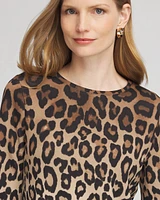 Zenergy\u00AE Scuba Leopard Print Top