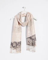 Shimmer Jacquard Scarf