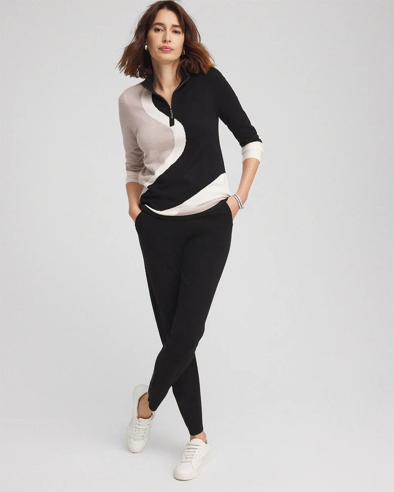 Zenergy\u00AE Luxe Cashmere Blend Colorblock Top