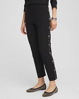 Zenergy\u00AE Luxe Cashmere Blend Embellished Ankle Pants