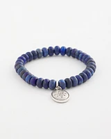 Blue Charm Stretch Bracelet