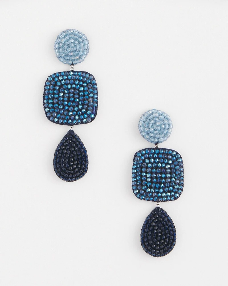 No Droop\u2122 Three Tier Drop Earrings