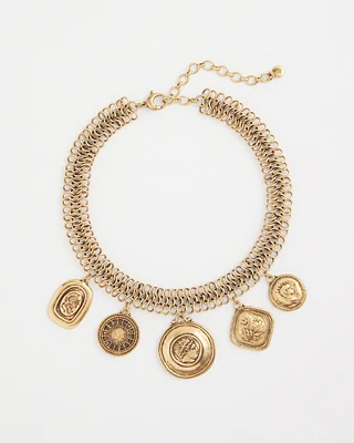 Coin Charm Necklace