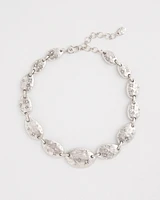 Silver Tone Starry Collar Necklace