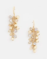 No Droop\u2122 Gold Tone Cluster Earrings