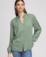 Georgette Ruffled Collar Blouse