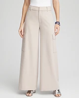 Petite Cargo Wide Leg Pants