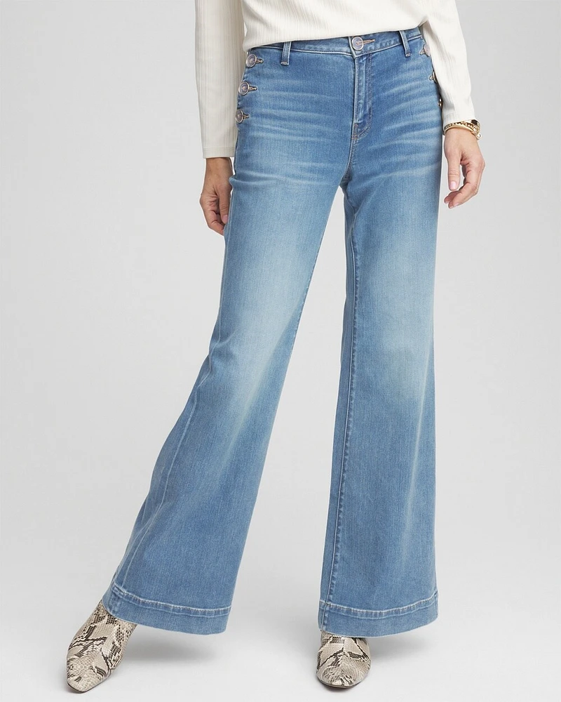 Petite Super-Soft Flare Jeans