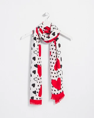 Valentine's Day Oblong Scarf