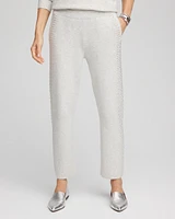 Zenergy\u00AE Luxe Cashmere Blend Rhinestone Ankle Pants