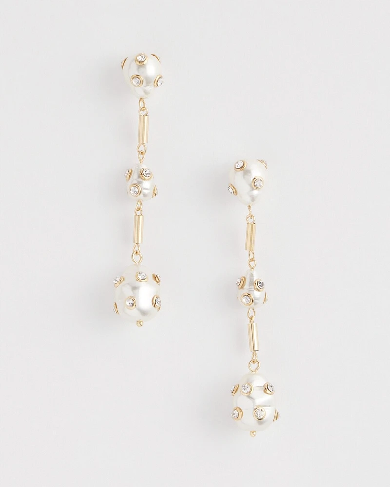 No Droop\u2122 Pearl Drop Earrings