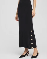 Travelers\u2122 Button Slit Maxi Skirt