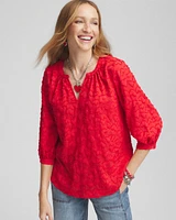 Embroidered Valentine's Day Blouse