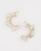 No Droop\u2122 Front to Back Embellished Earrings